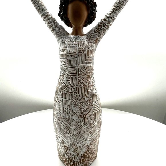 Darker Skin Figurine with Detailed Decor New - Picture 2 of 5